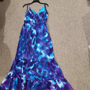 Purple and Blue sun dress